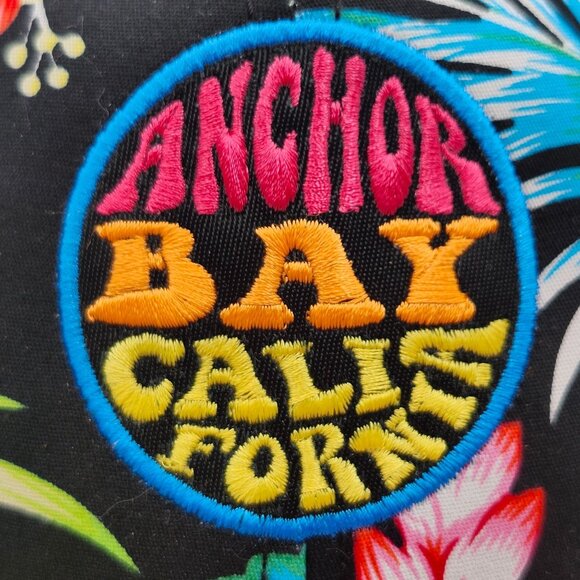 Anchor Bay California Hawaiian Hibiscus Floral Palm OTTO Snapback Hat Mendocino - Picture 2 of 15